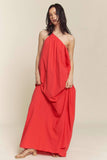 One Shoulder Dress with Pockets