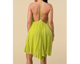 Crinkle Cami Dress - Lime