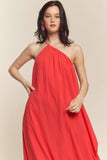 One Shoulder Dress with Pockets