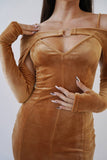 Velvet O Ring Bolero Top & Cami Dress