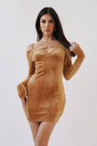 Velvet O Ring Bolero Top & Cami Dress