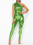 Metallic Green Sexy Jumpsuit