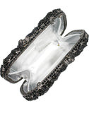 Midnight Skull Luxe - Crystal Embellished Evening Clutch