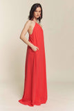 One Shoulder Dress with Pockets