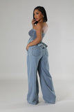 Pretty Girl Denim Pants Set