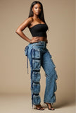 Cargo Couture Utility Jeans