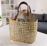 Gold and Cristal Tote
