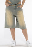 Ombré Horizon Denim Bermuda Shorts