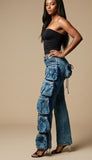 Cargo Couture Utility Jeans