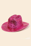 Rhinestone Bead Studded Fedora Hat