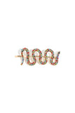 Studded Swirly Snake Hair Pin - Multi Color