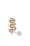 Studded Swirly Snake Hair Pin - Multi Color