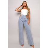 90S CHIC WIDE LEG JEANS WITH CHAINS