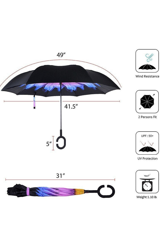 Double Layer Inverted Umbrella Inside Out folding